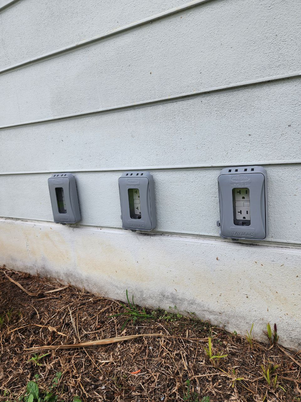 Outlet and switch installation